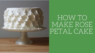 How to make a rose petal cake [upl. by Kissiah]