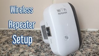 Wireless N Wifi Repeater WiFi Extender Router Setup WIFi Set upReview 2019 [upl. by Ynohtona372]