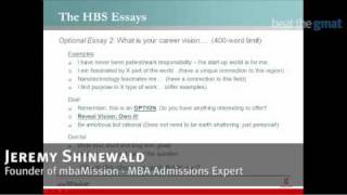 Breakdown of 2010 Harvard Business School Admissions Essays [upl. by Otti]