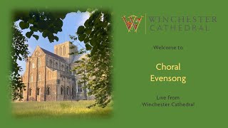 100924 Choral Evensong live from Winchester Cathedral 🇺🇦 [upl. by Neeliak]