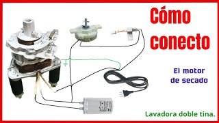 Cómo conectar motor de secado para lavadora doble tina ✅APLICA PARA CUALQUIER MARCA [upl. by Woodruff]