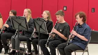 8th Grade Middle School Band performing in the gym for 35 graders [upl. by Eitsirc]