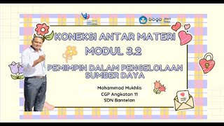 Koneksi Antar Materi Modul 32 Pemimpin dalam Pengelolaan Sumberdaya [upl. by Naed]