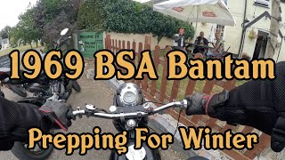 1969 BSA Bantam B175  64mph Run [upl. by Trebloc]