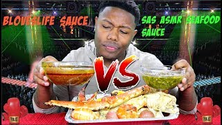 Bloveslife Sauce VS Sas ASMR Seafood Sauce🥊🥊 [upl. by Ainezey]