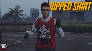 How to Get RIPPED SHIRT in GTA Online No Losing Outfits [upl. by Ecnarwal]