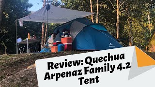 Tent Review Quechua Arpenaz Family 42  Review Khemah [upl. by Lsiel]