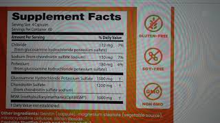 Ingredients  Doctors Best Glucosamine Chondroitin Msm with OptiMSM [upl. by Corbett]