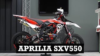 Supermoto build  Aprilia SXV550 by Aerostyle  Supermoto Central Special [upl. by Orazal]