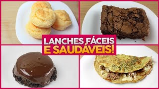 7 RECEITAS SAUDÁVEIS DE LANCHE DA TARDE  Deliciosas Rápidas e Fáceis de Fazer [upl. by Fen]