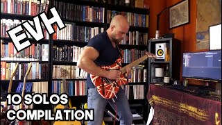 Eddie Van Halen 10 Guitar Solos Compilation  Cover [upl. by Iaras]