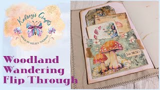 Woodland Wandering Junk Journal Flip Through  Design Team Project for RachandBellaCrafts [upl. by Latrina906]