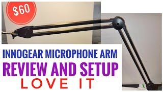 Review INNOGEAR MICROPHONE Arm Stand LARGE MU038 [upl. by Marentic554]