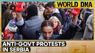 Serbia Angry Protestors Call For President Vučićs Arrest  World News  World DNA [upl. by Pandich]