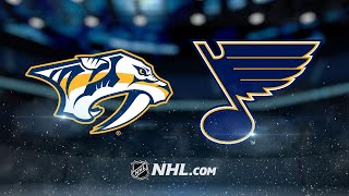 Rinne leads Predators to 21 win vs Blues [upl. by Bunnie]