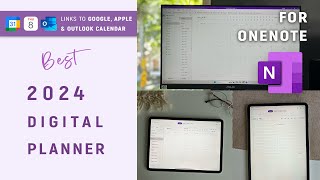 Best OneNote Digital Planner for Windows Mac iPad amp Android  2024 Planner setup [upl. by Oznol]