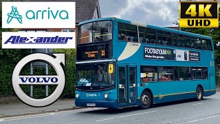 Arriva North West 37 Crewe to Northwich via Winsford Alexander ALX400 Volvo B7TL 4102CX55EAJ [upl. by Corry]