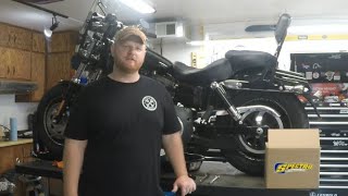 2014 Harley Davidson Dyna Oil Change Part 1 [upl. by Epilef]