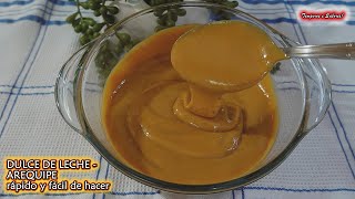 DULCE DE LECHE AREQUIPE CAJETA rápido y fácil de hacer [upl. by Chrisoula]