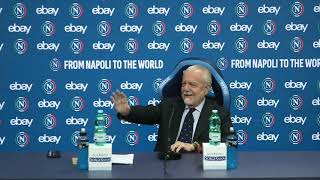 La conferenza stampa del Presidente De Laurentiis [upl. by Alahc]