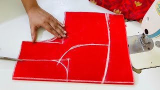 Katori Blouse Cutting  Easy Method of Katori Blouse Cutting [upl. by Nnelg513]