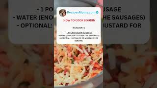 How to Cook Boudin [upl. by Oriaj726]