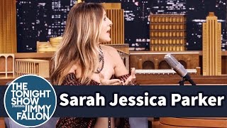 Sarah Jessica Parker Remembers Jimmys CelebFilled First Tonight Show [upl. by Eitsyrc]