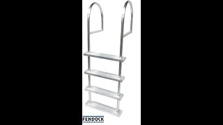 FENDOCK Deluxe Ladder With Aluminum Steps [upl. by Aket583]