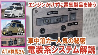 【エブリイワゴン＆アトレー車中泊カー】ATV群馬さんのRS1シリーズの電装系システムがリニューアル！ より使い勝手良く安全に【ATV群馬さん】【4K】 [upl. by Caiaphas50]