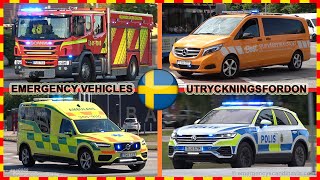 🚨 Police Fire Trucks and Ambulance responding 2020 – Sweden [upl. by Deering647]