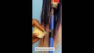 How i detangle synthetic wigs water detangle [upl. by Barbaraanne]