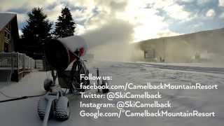 Snowmaking at Camelback Mountain [upl. by Immas]