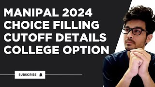 MANIPAL CHOICE FILLING 2024  BRANCH PLACEMENT  HOW TO ARRANGE CHOICE FILLING [upl. by Ric]