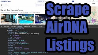 NoCode AirDNA API Airbnb Market Data Scraping with HAR Files [upl. by Lednik610]