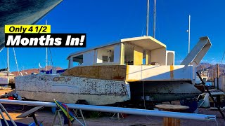 Ep 20 Insane Sailing Trimaran Redesign “Building our modern Loft “ [upl. by Hyps]