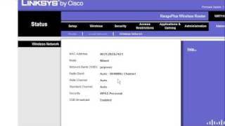 linksys wireless router wrt110 setup part 7 [upl. by Hanfurd]