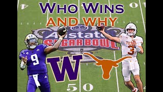 Texas vs Washington who wins and why collegefootballplayoff [upl. by Lamori]