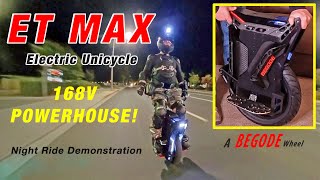 The ET MAX Electric Unicycle EUC by Begode is a POWERHOUSE of a Wheel [upl. by Marion]