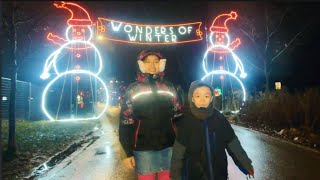 WONDERS OF WINTER LIGHTS  WATERLOO PARK  AARON amp AARAH [upl. by Eonak]