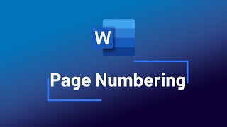 WORD  Numérotation des pages Page Numbering [upl. by Enia789]