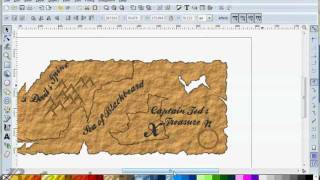 Byteweiser Inkscape Tutorial 6 Pirate Treasure Map [upl. by Baoj]