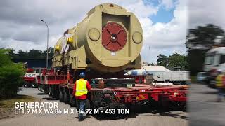 Transportation of Generator for Track 4A in Pasir Gudang  Megalift Malaysia  Project Logistics [upl. by Jorgensen]