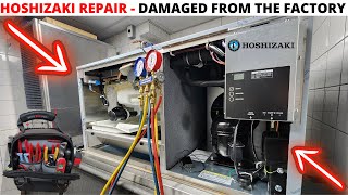 HVACR I Repaired A Hoshizaki Ice Maker That Came Damaged From The Factory Hoshizaki IM500SAB [upl. by Nyltiac813]