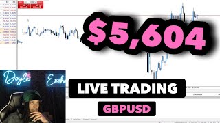 How I Made 5604 Scalping The 5 Minute Chart  Live Trading FOREX [upl. by Gabriell160]