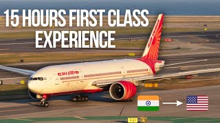 AIR INDIA FIRST CLASS TRIP REPORT  10 000 SEAT  4K [upl. by Cosma]