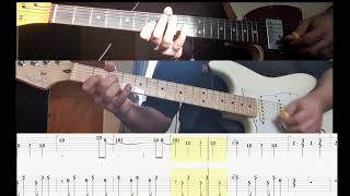 Crystal Skulls  Hussy  Guitar Tab Cover Tutorial [upl. by Akirdnahs]