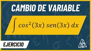 INTEGRAL POR CAMBIO DE VARIABLE  SENO Y COSENO [upl. by Forrester]