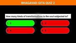 BHAGAVAD GITA QUIZ 2 [upl. by Llenral]