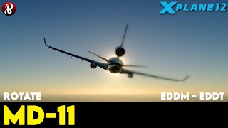 XPlane 1210b6  Munich EDDM to BerlinTXL EDDT  Rotate MD11  No Commentary [upl. by Seagraves479]