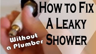 Leaking Shower Head How to Diagnose Uninstall and Repair a Leaky Shower Valve to Stop Leaks DIY [upl. by Kreda766]